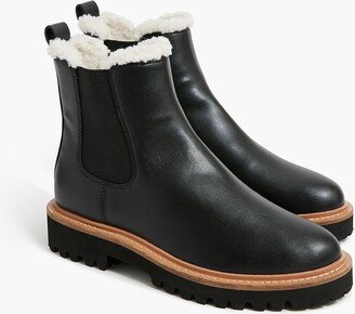 Women's Sherpa-Lined Chelsea Boots-AA