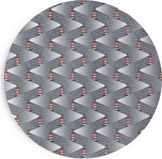 Salad Plates: Land Ahoy Salad Plate, Gray