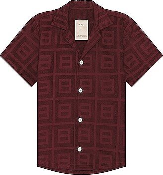 Burgundy Terrace Cuba Terry Shirt in Brick