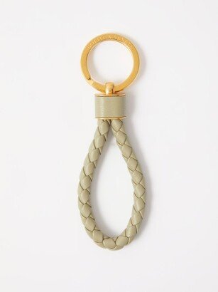 Intrecciato-leather Key Ring-AA