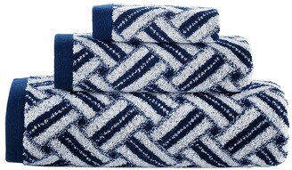 Criss Cross Stripe 3Pc Towel Set-AA