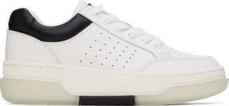 White & Black Stadium Low Sneakers