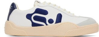 White & Blue Santos Sneakers