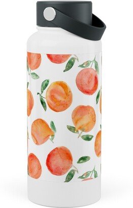 Photo Water Bottles: Watercolor Oranges - Orange Stainless Steel Wide Mouth Water Bottle, 30Oz, Wide Mouth, Orange