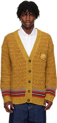 Yellow Bold Fox Head Cardigan