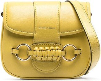 Saddie ring-hardware shoulder bag