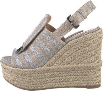 Canvas Striped Espadrilles-AC