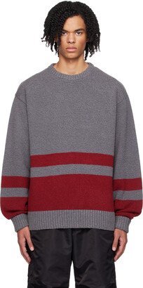 Gray Horizontal Stripe Sweater