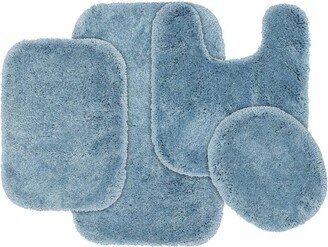 4pc Finest Luxury Ultra Plush Washable Bath Rug Set