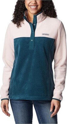 Benton Springs 12 Snap Pullover (Night Wave/Dusty Pink/Night Wave) Women's Long Sleeve Pullover