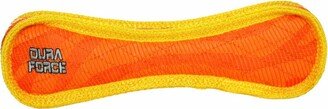 DuraForce Bone Tiger Orange-Yellow, Dog Toy