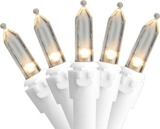 Northlight Set of 35 Warm White Led Mini Christmas Lights 4 Spacing - White Wire