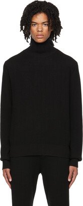 Black Mock Neck Sweater-AB