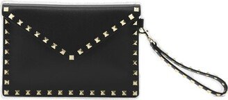 Garavani Rockstud Zip-Up Envelope Clutch Bag-AA