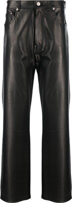 VTMNTS Straight-Leg Leather Trousers