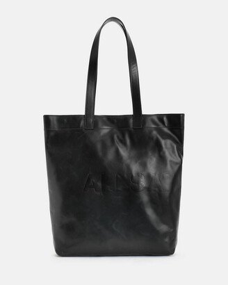 Yuto Embossed Leather Tote Bag