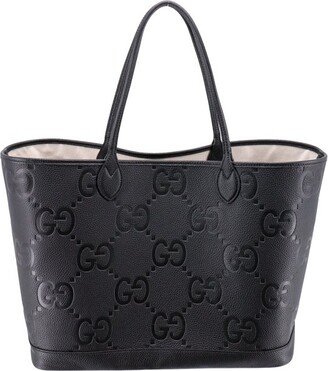 All-Over Logo Embossed Shopper Tote Bag-AA