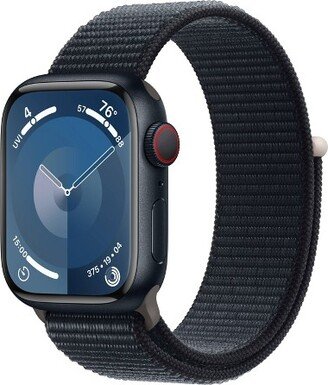 Watch Series 9 GPS + Cellular 41mm Midnight Aluminum Case with Midnight Sport Loop