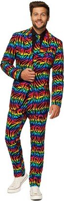 OppoSuit Men' Suit - Wild Rainbow - Multicolor - Size: US 42