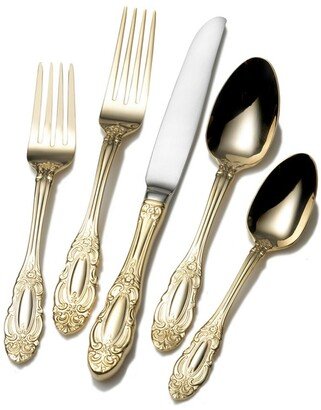 Wallace Duchess Gold 65 Piece Flatware Set