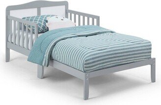 Olive & Opie Birdie Toddler Bed - Light Gray/White