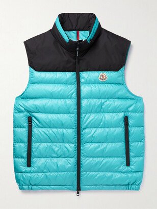 Ortac Logo-Appliquéd Colour-Block Quilted Shell Down Gilet