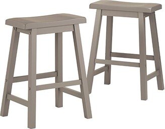 Set of 2 InspireQ Vinton 24 Counter Height Barstool