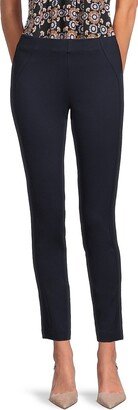 Saks Fifth Avenue Made in Italy Saks Fifth Avenue Women's Solid Ankle Skinny Pants-AA