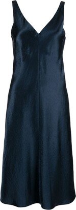 V-neck slip midi dress