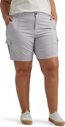 Women's Plus Size Flex-to-Go Mid-Rise Relaxed Fit Cargo Bermuda Short