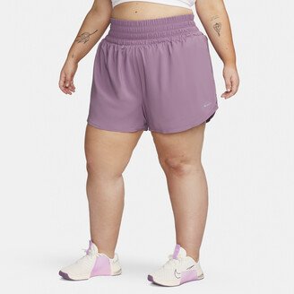 Women's Dri-FIT One Ultra High-Waisted 3 Brief-Lined Shorts (Plus Size) in Purple