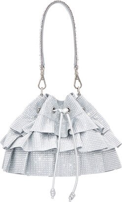 Ruffle Crystal Pouch