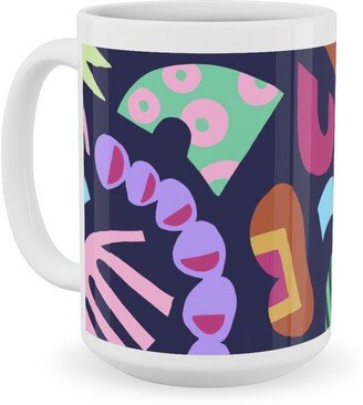 Mugs: Hand Over - Multi Ceramic Mug, White, 15Oz, Multicolor