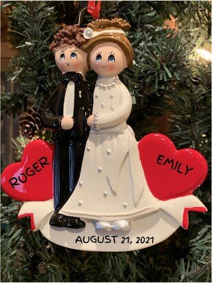 Wedding Hearts Couple-Just Married Personalized Wedding Couple