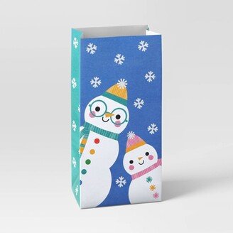 Snowman Christmas Treat Bag Blue - Wondershop™