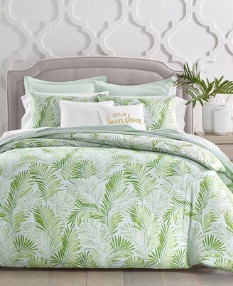 Damask Designs Cascading Palms 300-Thread Count 2-Pc. Comforter Set, Twin, Created for Macy's - Light/pastel Gr