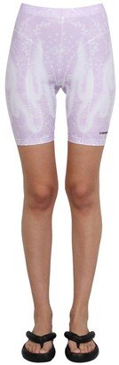 Printed Cyclist Bermuda Shorts