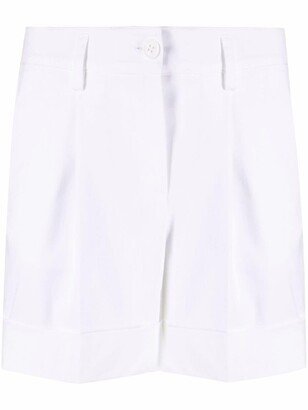 Turn-Up Hem Cotton Shorts