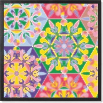 Photo Tiles: Kitchen Mosaics - Multi Photo Tile, Black, Framed, 8X8, Multicolor