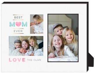 Personalized Frames: Watercolor Mom Collage Personalized Frame, - No Photo Insert, 8X10, Beige