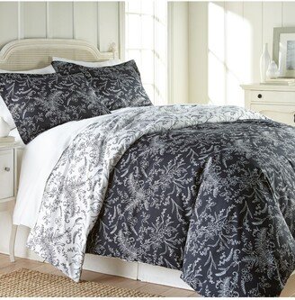 Reversible Floral Duvet and Sham Set