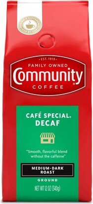 Community Coffee Café Special Medium-Dark Roast Ground Coffee - Decaf - 12oz