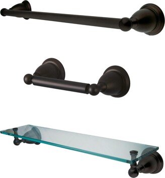 Heritage Traditional 3-Pc. Bathroom Accessory Set in Oil Rubbed Bronze
