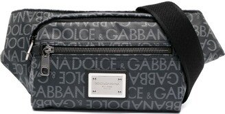 Logo-Jacquard Belt Bag-AD