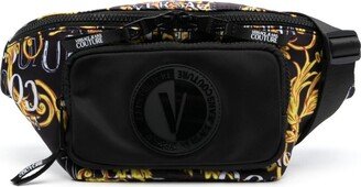 Logo Lock Barocco-print belt bag