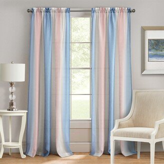 Spectrum Rod Pocket Window Curtain Panel, 50x84 - Rose Quartz/serenity