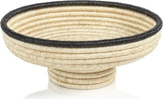 Matera 12.5 Diameter Coiled Abaca Footed Small Bowl - 12.5 x 5