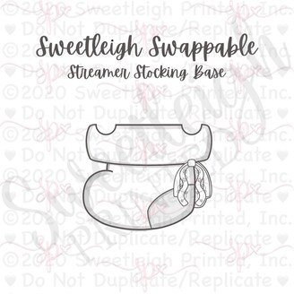 Sweetleigh Swappable Streamer Stocking Base Cookie Cutter