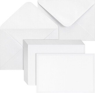 Pipilo Press 100 Pack Blank Invitation Cards with Envelopes for Weddings, Birthday Party, Baby Shower, DIY, 5x7 In