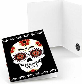 Big Dot Of Happiness Day of the Dead - Sugar Skull Party Thank You Cards (8 Count)